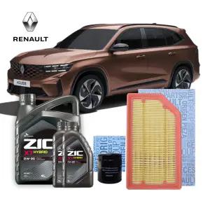 르노 그랑 콜레오스 하이브리드 순정에어필터 순정오일필터 지크합성유 엔진오일세트 3종