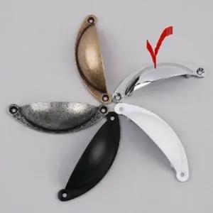 가구 홀손잡이 2구 반달만두 손잡이 부속 선택 크롬