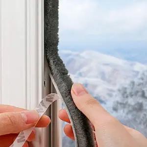 ( )창문 방문 문틈 틈새막이 모헤어 5m 모길이5mm 문풍지 창문틈 문틈막이 바람막이 외풍