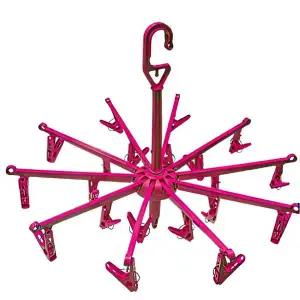 국산 양말 속옷 빨래집게 걸이 건조대 대형 20구 빨래줄 접이식