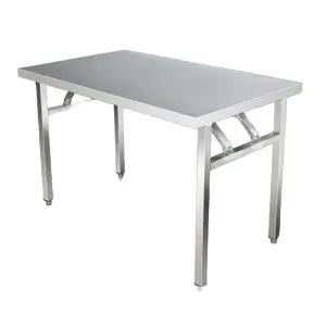 스텐 사각테이블 접이식 스텐식탁 앤디링크 옥상 가정용