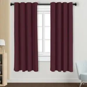 [하프클럽/셀러허브]데이나잇 암막커튼 2장세트 작은 창문용 커텐 와인