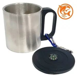 ( )다기능 이중 구조 스텐컵 200ml 캠핑용 휴대컵 등산용 보온컵