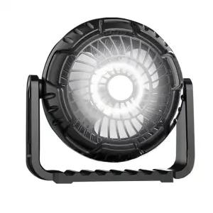 ( )탁상용 야외 휴대용 선풍기 겸용 LED 캠핑 조명등 랜턴 X60