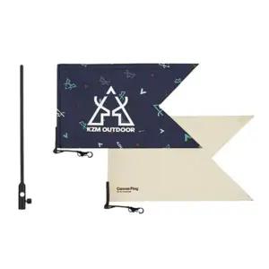 ( )카즈미 캠핑 플래그 텐트장식 가랜드 타프 깃발 2p