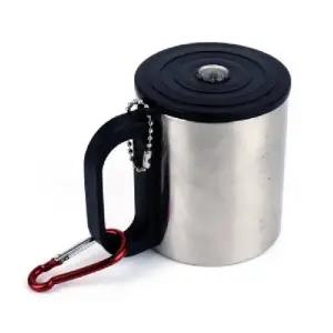 ( )200ml 나침반 캠핑컵 뚜껑컵 손잡이 보온머그컵 스텐레스컵