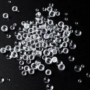 네일아트 투명 원형 스톤 믹스 사이즈 350개 세트 2종 레진 언포일