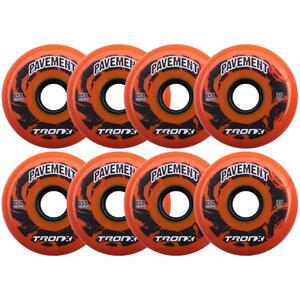 트론엑스 야외 포장 아스팔트 힐로 4-76MM / 4-80MM 85A 인라인 롤러 하키 휠 8팩
