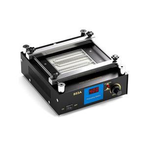 853A BGA 재작업 스테이션 예열 오븐 납땜 핫 플레이트, 110V 450W 전자 예열기, 디지털 PCB 용접기 50-400 C, 정전기 방지 작업 표면, PID 일정 온도