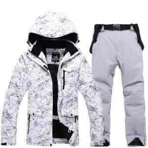 스노우 세트 보드복 남녀공용 커플 보온 방수 팬츠