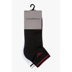 [엠포리오아르마니] 남성 이글 스니커즈 삭스 2팩 멀티 153586644