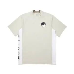 [말본골프] 버킷 아이스 모크넥 베이지 티셔츠 153586827