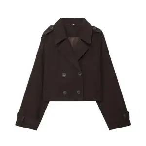 여친 가을 트렌치코트 쇼트 더블 OP3