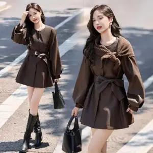 가을 여사친 하프 트렌치코트 슬림핏 가죽 코트 OP3