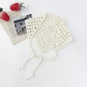 [신상오픈런]여성 펀칭 디테일 네트 두건 핸드메이드 커치프 (33650075)