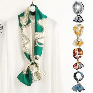 여성 실크 스카프 직사각형 가을 스카프목 여성스카프 사각스카프 봄스카프 실크 여름스카프