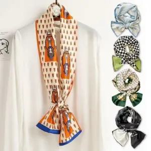 실크 스카프 여성 하늘 스카프 직사각 여름스카프 사각스카프 실크스카프 봄스카프 여성스카프