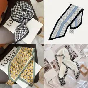 새틴 스카프 여성용 봄 여름 간절기 고급스러운 스타일링 럭셔리 봄패션 간절기패션 여성 목스카프