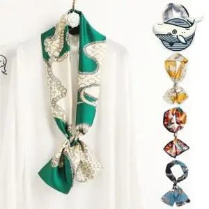 여성 실크 스카프 22종  패셔너블 봄스카프 쁘띠스카프 사각스카프 실크 여성스카프 여름스카프