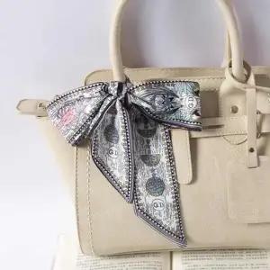 ( )양면 스카프 달 가방스카프 여름용스카프 봄머플러 가방 미니 여름용 단체 사각 코디 방도 목 헤어밴드