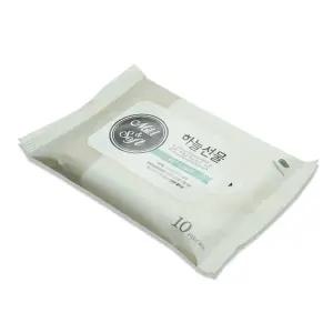 하늘선물 물티슈 10매 리필 여행용 소형 물휴지 물티슈 물휴지 캡형 리필형