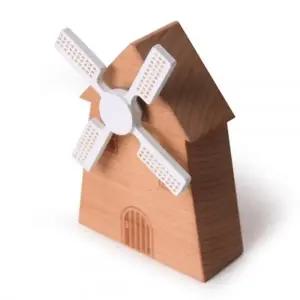 플랜 풍차 원목 태엽 오르골