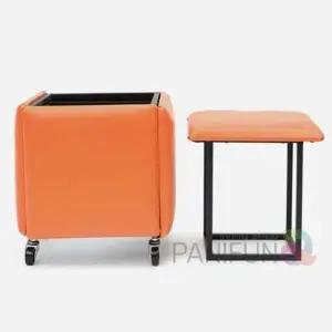 큐브 사각스툴 오렌지 커피숍의자 인테리어스툴 스툴의자 멀티스툴 공간활용의자