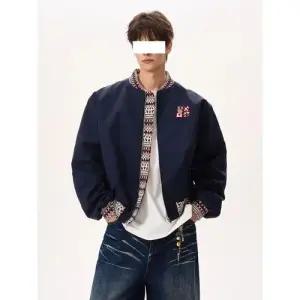 춘추 빈티지 남성용 가죽 칼라 재킷 코트 점퍼 OP3