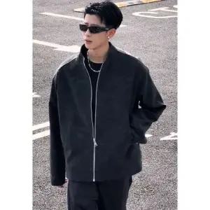 남사친 봄 가죽 코트 나염 자켓 야구복 차이나 점퍼 쇼트 파일럿 OP1