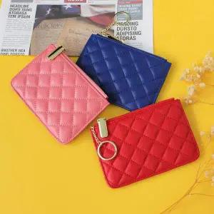 [콩심팥심]블루마운트 SS101 천연양가죽 퀄팅 여성지갑 카드지갑