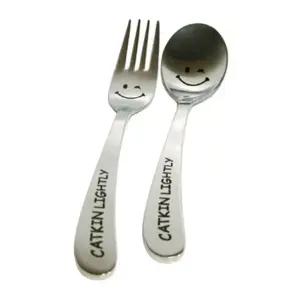 어린이 수저 포크 세트 숟가락 스푼 포크 스마일