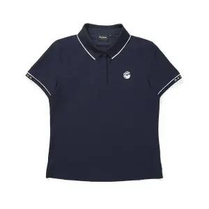 [말본골프] 배색 포인트 네이비 카라 티셔츠 153592130