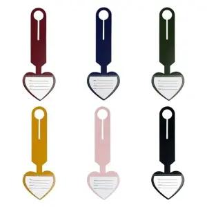 여행용 캐리어 가방 골프백 하트 네임텍 러기지텍 이름표 명찰 분실방지표식_24630896