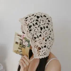 [신상오픈런]여성 꽃무늬 짜임 비니 모자 헤어밴드 (33650367)