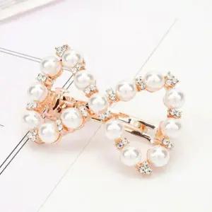 [신상오픈런]하트머리핀 컷아웃 하객 브라이덜 신부 큐빅 진주핀 (30317114)