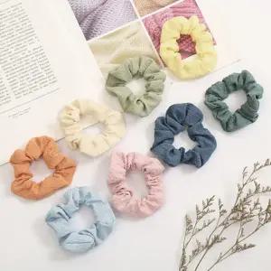 [신상오픈런]여성 헤어템 똥머리 곱창 파스텔컬러 헤어밴드 (41033869)