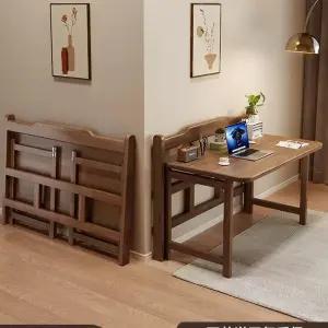 원목 접이식책상 엔틱 간이책상 접이식 책상 앤틱 공간 월넛