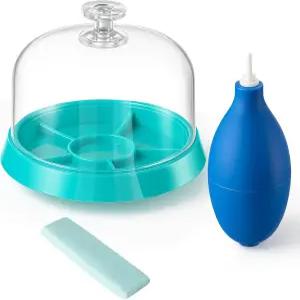 스카이티 3종 시계 청소 세트 퍼티 무브먼트 더스트 커버 휠 피벗용 블래스터 및 작은 부품 공예품 주얼리