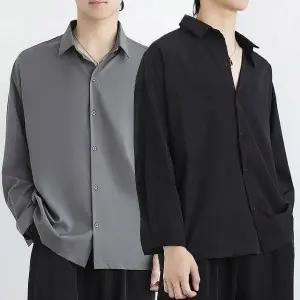 [모로엠] 남성 루즈핏 셔츠 긴팔 3색 ON-SHA-QWFMQVL2