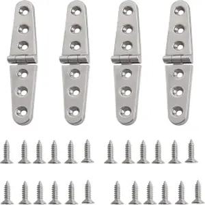 리히 6인치 x 1인치 헤비 듀티 보트 도어 힌지 316 스테인리스 스틸 스트랩 마린 해치 캐스팅 버트 캐비닛