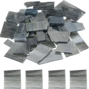 메카닉시티 200g 모자이크 타일 불규칙 유리 홈 데코레이션 아트 공예 DIY 프로젝트 그레이 화이트