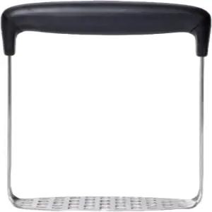 OXO 굿 그립 스테인리스 스틸 매끄러운 감자 매셔 블랙/실버