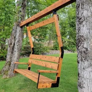 의자용 파일렉스 스윙 브래킷 야외 파티오 나무 현관 벤치 튼튼한 강철 DIY 키트 - 500파운드 전용