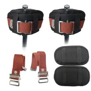 2쌍의 드라이월 스틸트 부품 스트랩 및 패드 EVAIVENY 새로운 보호 패딩 다리 나일론 조절식 모든 스틸트에