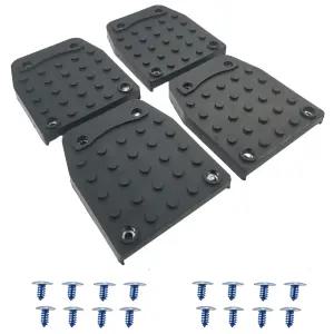 유디아그조 드라이월 스틸트 밑창 교체 키트 - 건설 도장 전기 작업용 미끄럼 방지 매트 4Pcs 모든