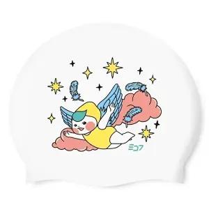 [셀러허브 스포츠레저]SD7 실리콘수모 수영모 J385904 여자수영모 귀여운수모