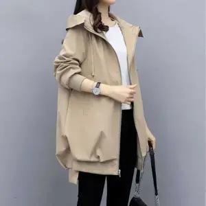 코디 여성봄자켓간절기점퍼 여성바람막이점퍼 출근 룩 여자바람막이바바리