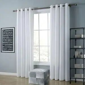 [하프클럽/셀러허브]트왈라잇 아일릿 암막커튼 2장 커튼끈 베란다 화이트