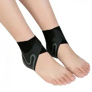 남녀용 레세너리 조절식 발목 보호대(2팩 중형) - 운동 안정성 및 하루 종일 편안함을 위한 아치 지지대가