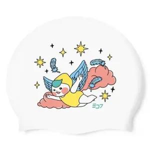 SD7 실리콘수모 수영모 J385904 여자수영모 귀여운수모